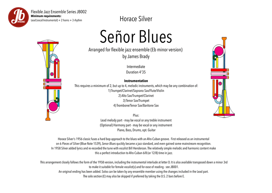 Senor Blues Jazz Ensemble scores gallery preview page 1