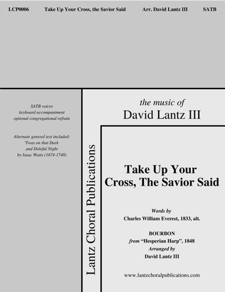 Book cover for Take Up Your Cross, The Savior Said