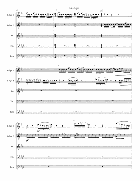 Alive Again by Chicago Brass Ensemble - Digital Sheet Music