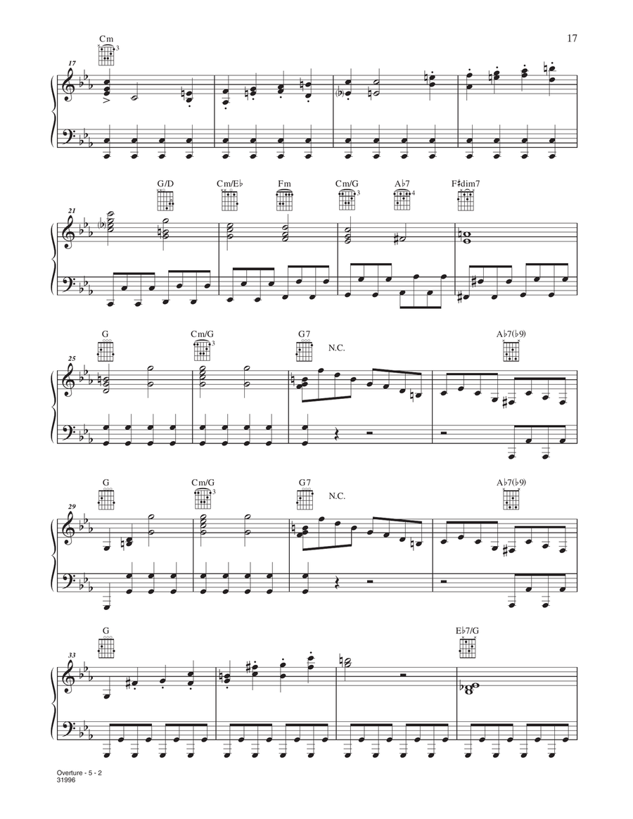 Overture Piano Solo scores gallery preview page 2