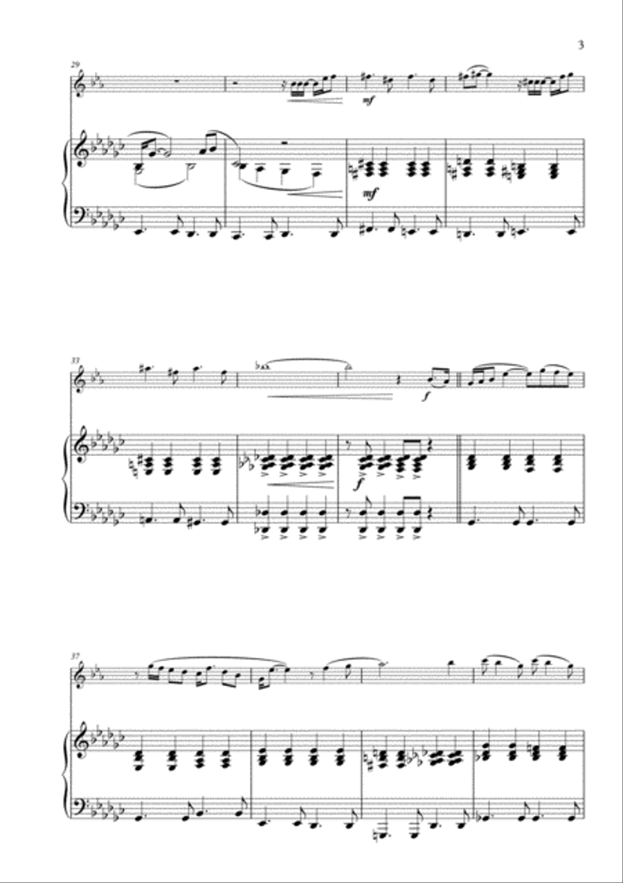 Tomorrow Tomorrow Alto Saxophone scores gallery preview page 3