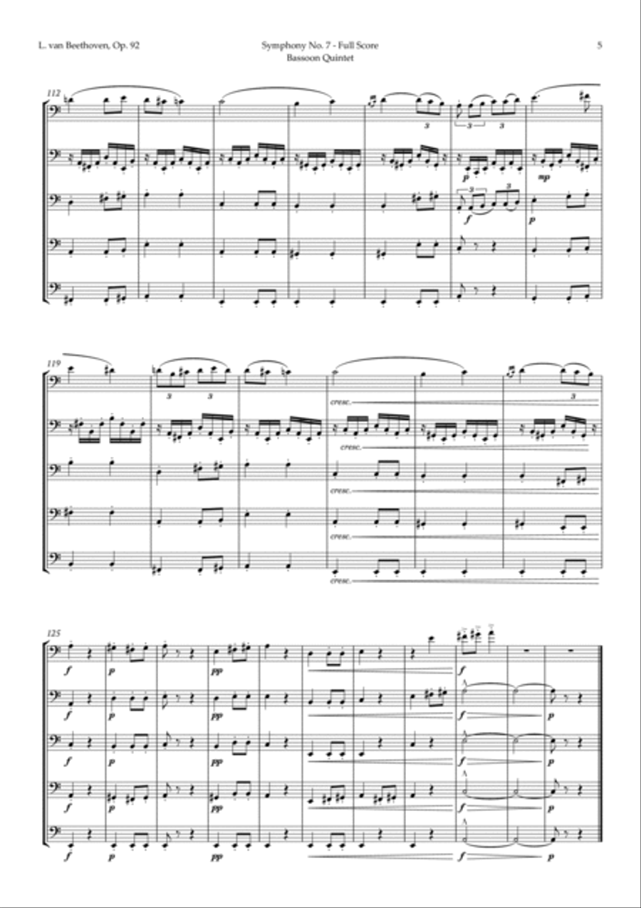 Bassoon quintet cheap