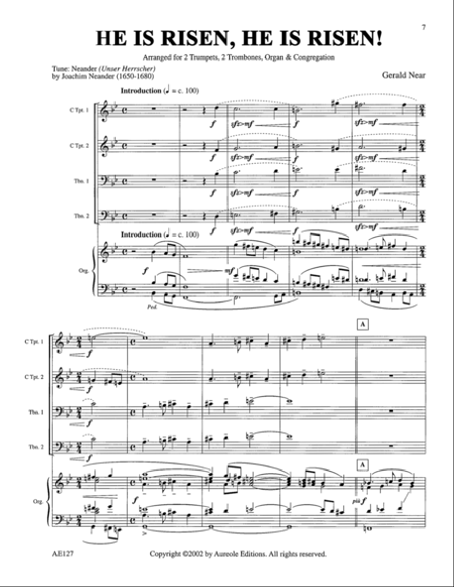 He Is Risen! He Is Risen He Is Risen! He Is Risen Choir scores gallery preview page 1