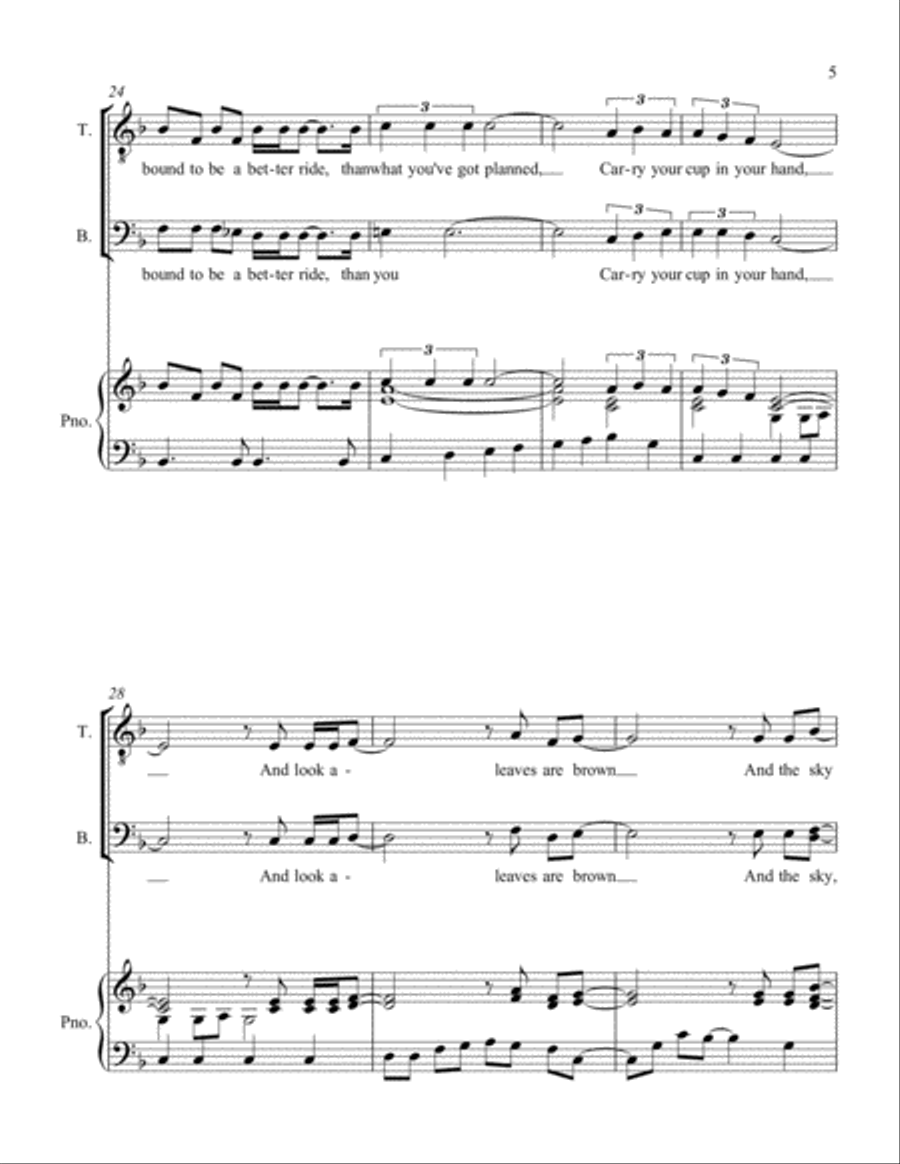 A Hazy Shade Of Winter Voice scores gallery preview page 5