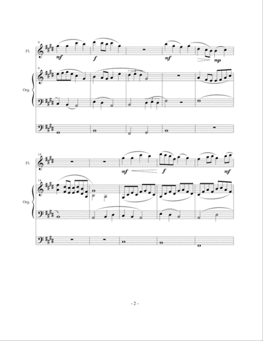 Pie Jesu Small Ensemble scores gallery preview page 3