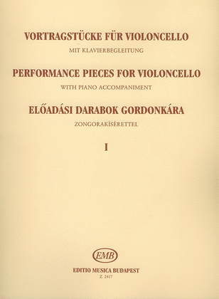 Book cover for Vortragsstücke für Violoncelllo mit Klavierbgleitu