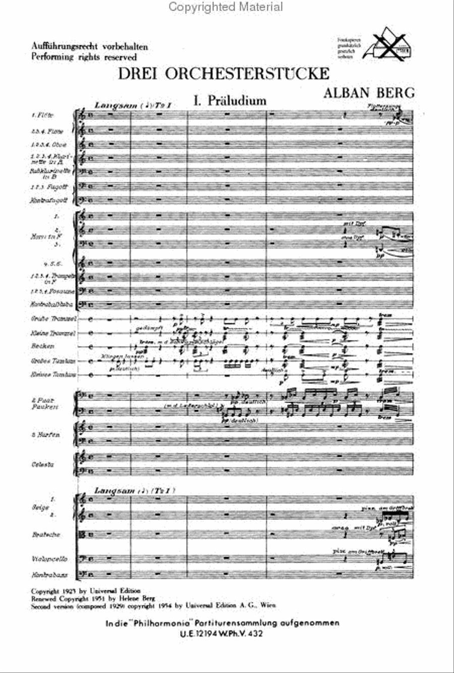 Three Pieces for Orchestra, Op. 6 Orchestra scores gallery preview page 2