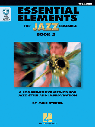 Book cover for Essential Elements for Jazz Ensemble Book 2 – Trombone
