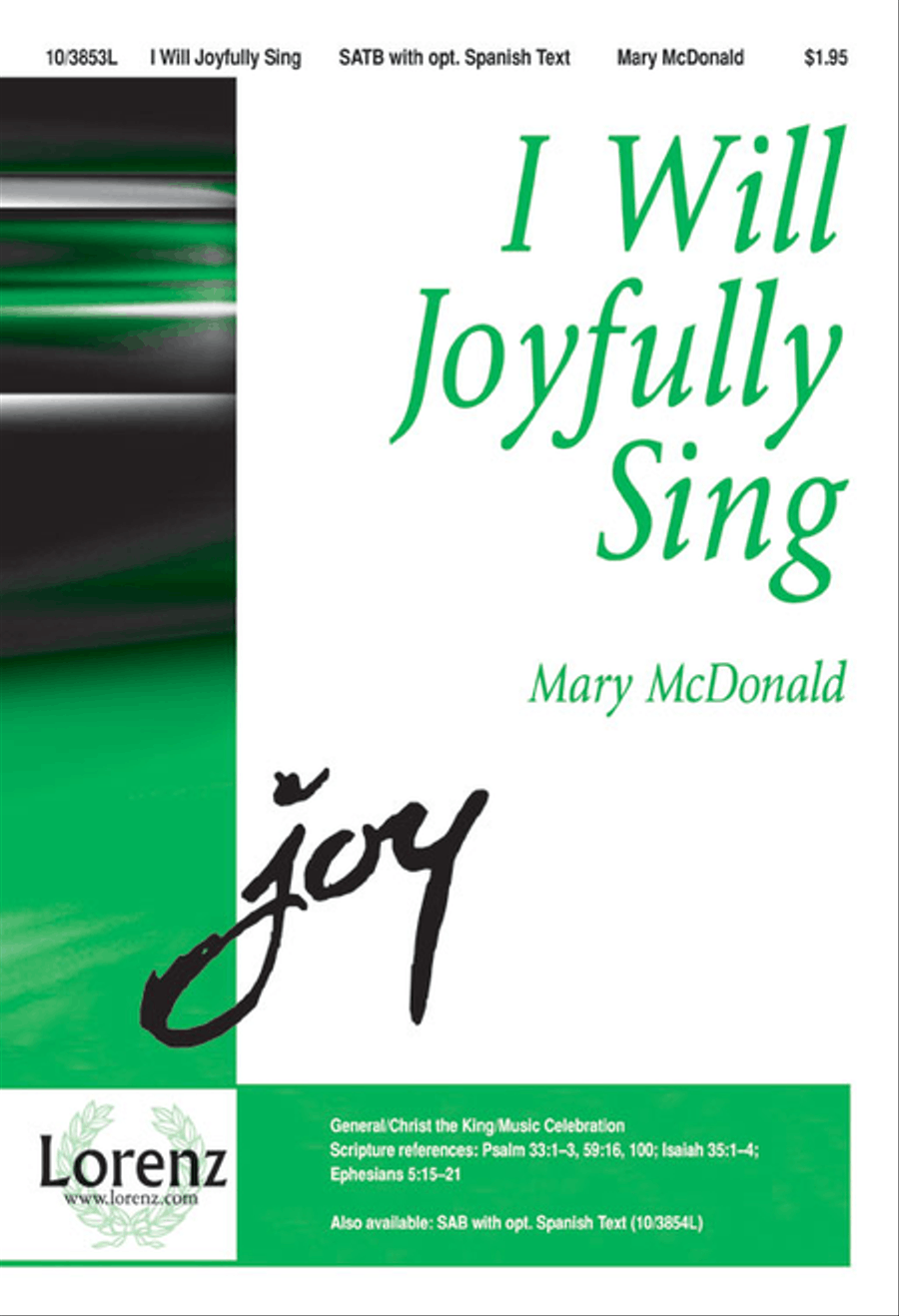 I Will Joyfully Sing 4-Part scores gallery preview page 1