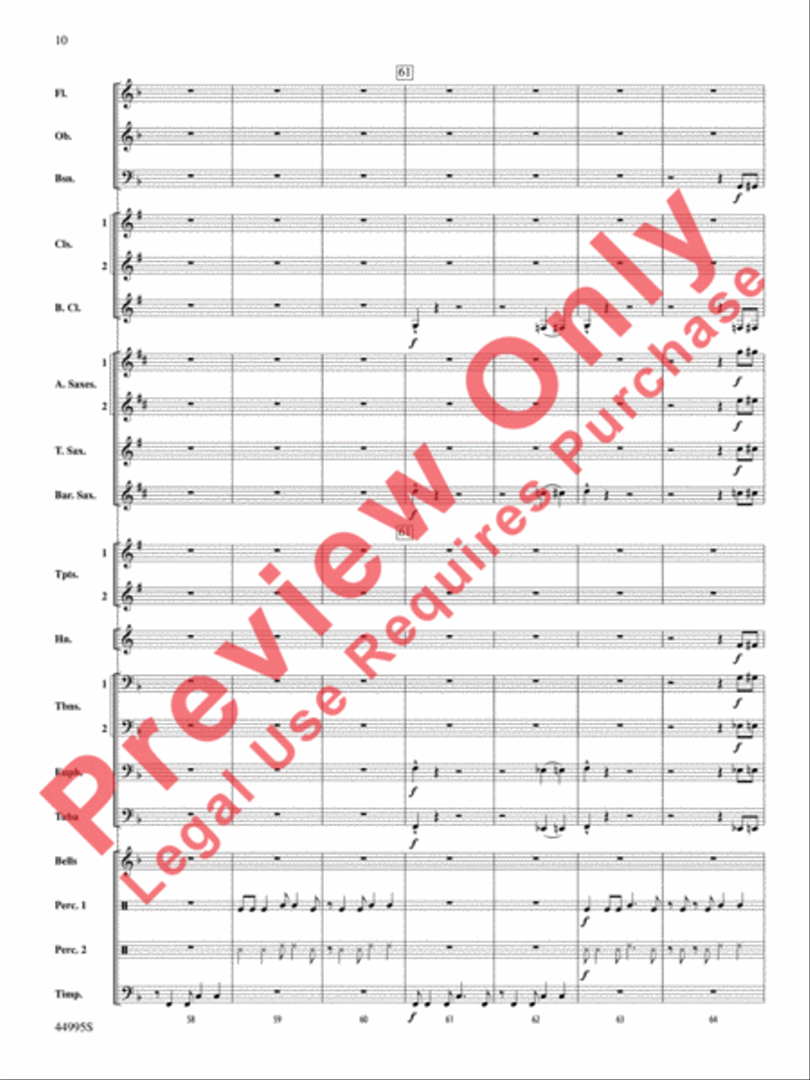 Djembe Laya Concert Band scores gallery preview page 11
