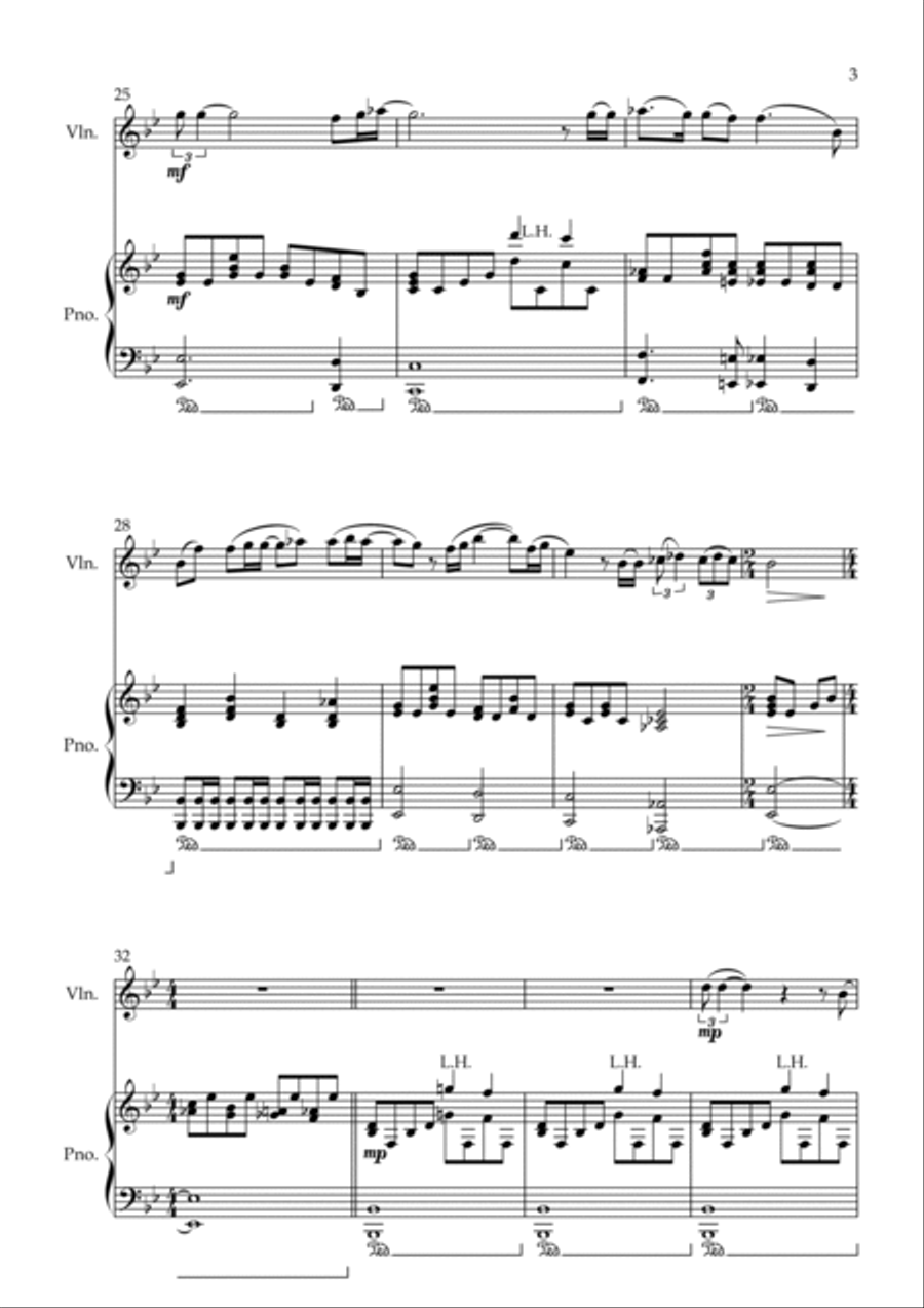 Bohemian Rhapsody Violin Solo scores gallery preview page 3