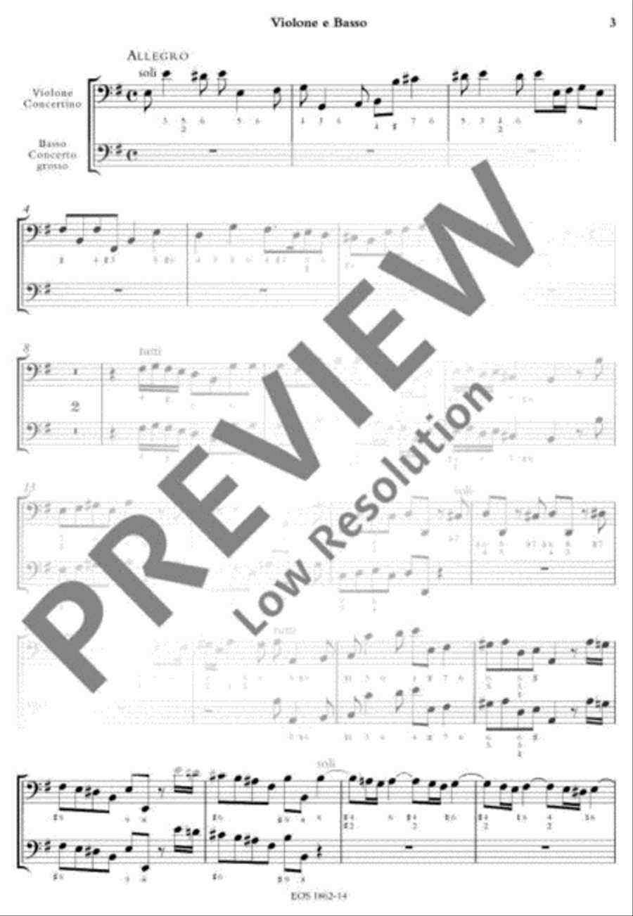 Concerto Grosso Concerto Grosso Basso Continuo scores gallery preview page 3
