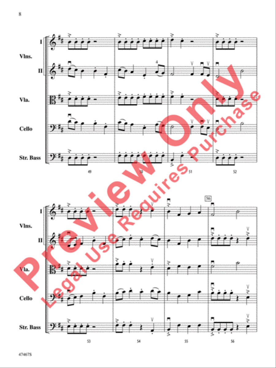 Falconer String Orchestra scores gallery preview page 9