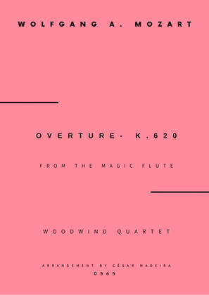 Overture from The Magic Flute - Woodwind Quartet (Full Score and Parts)