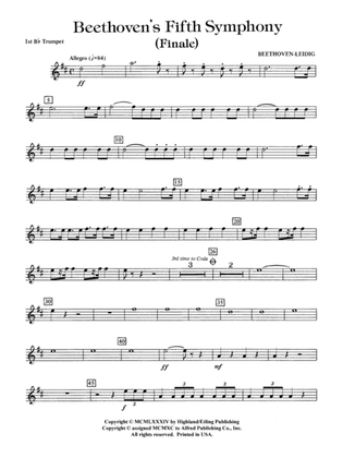 Beethoven's 5th Symphony, Finale: 1st B-flat Trumpet