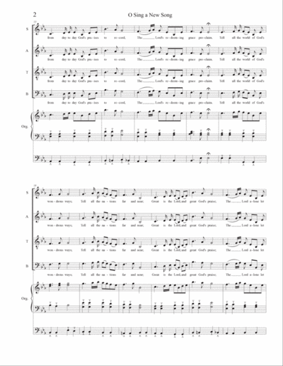 Highland Cathedral 4-Part scores gallery preview page 2