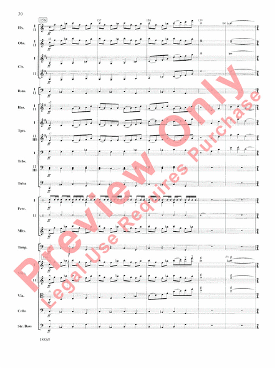 An American Rhapsody Full Orchestra scores gallery preview page 31