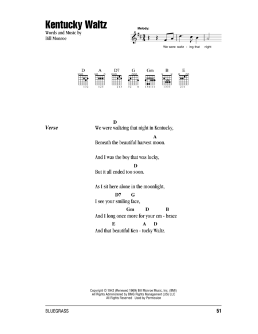 Kentucky Waltz Kentucky Waltz Acoustic Guitar scores gallery preview page 1