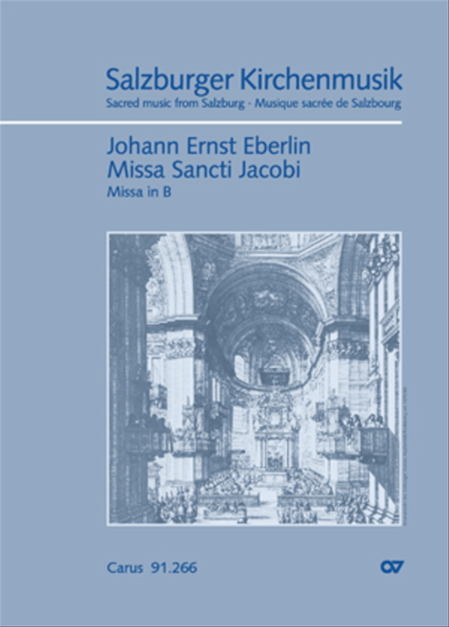 Missa Sancti Jacobi in B Missa Sancti Jacobi in B 4-Part scores gallery preview page 1