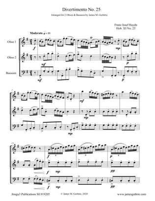 Haydn: Three Double Reed Trios