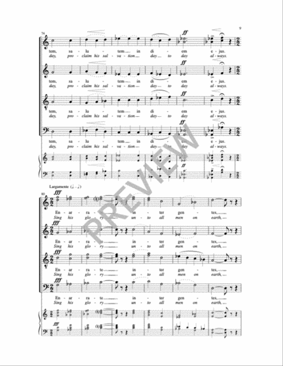 Cantate Domino Cantate Domino Choir scores gallery preview page 5