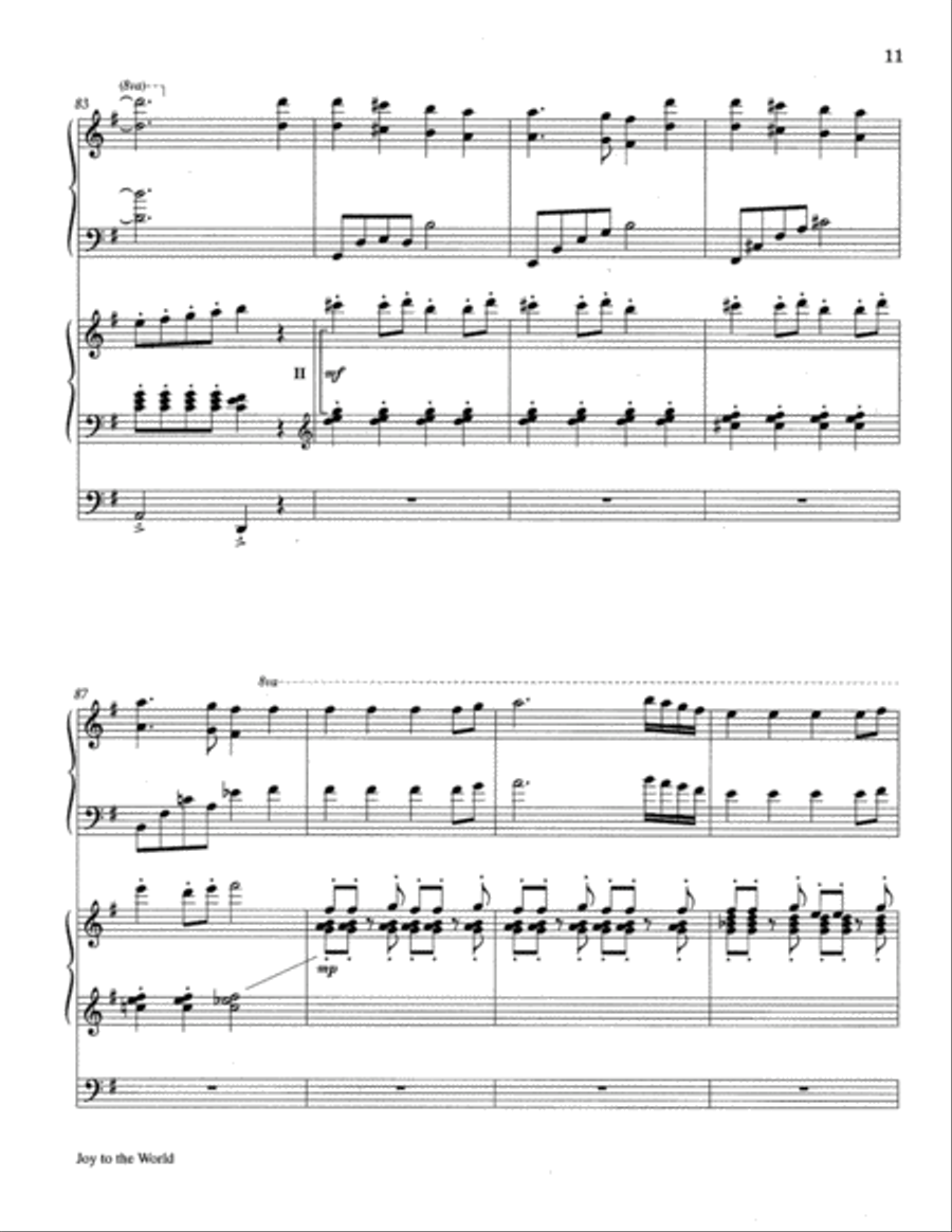 Joy to the World Joy to the World 4-Part scores gallery preview page 12