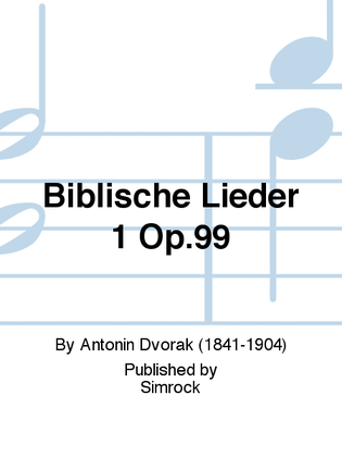 Book cover for Biblische Lieder Hohe Stimme Und Klavier Op. 99/1