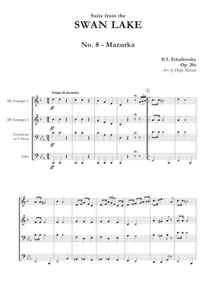 "Mazurka" from Swan Lake Suite for Brass Quartet