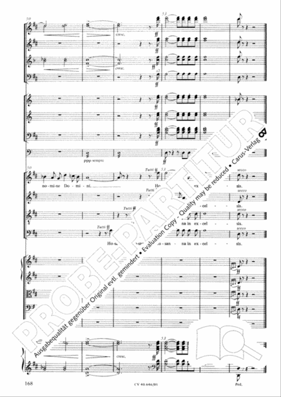 Mass in A Major (2 versions) STB scores gallery preview page 179