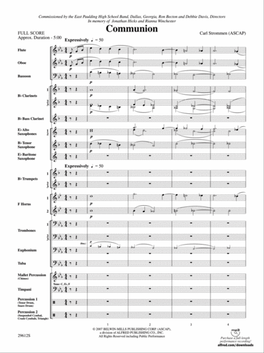Communion Concert Band scores gallery preview page 2