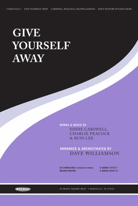 Book cover for Give Yourself Away - CD ChoralTrax