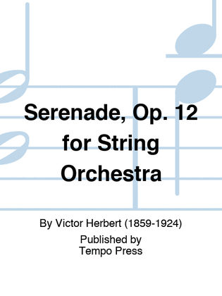 Book cover for Serenade, Op. 12 for String Orchestra