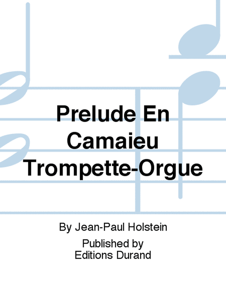 Prelude En Camaieu Trompette-Orgue