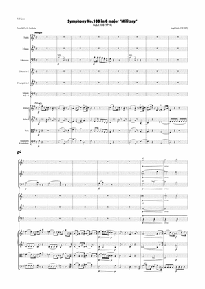 Haydn - Symphony No.100 in G major, Hob.I:100 "Military"