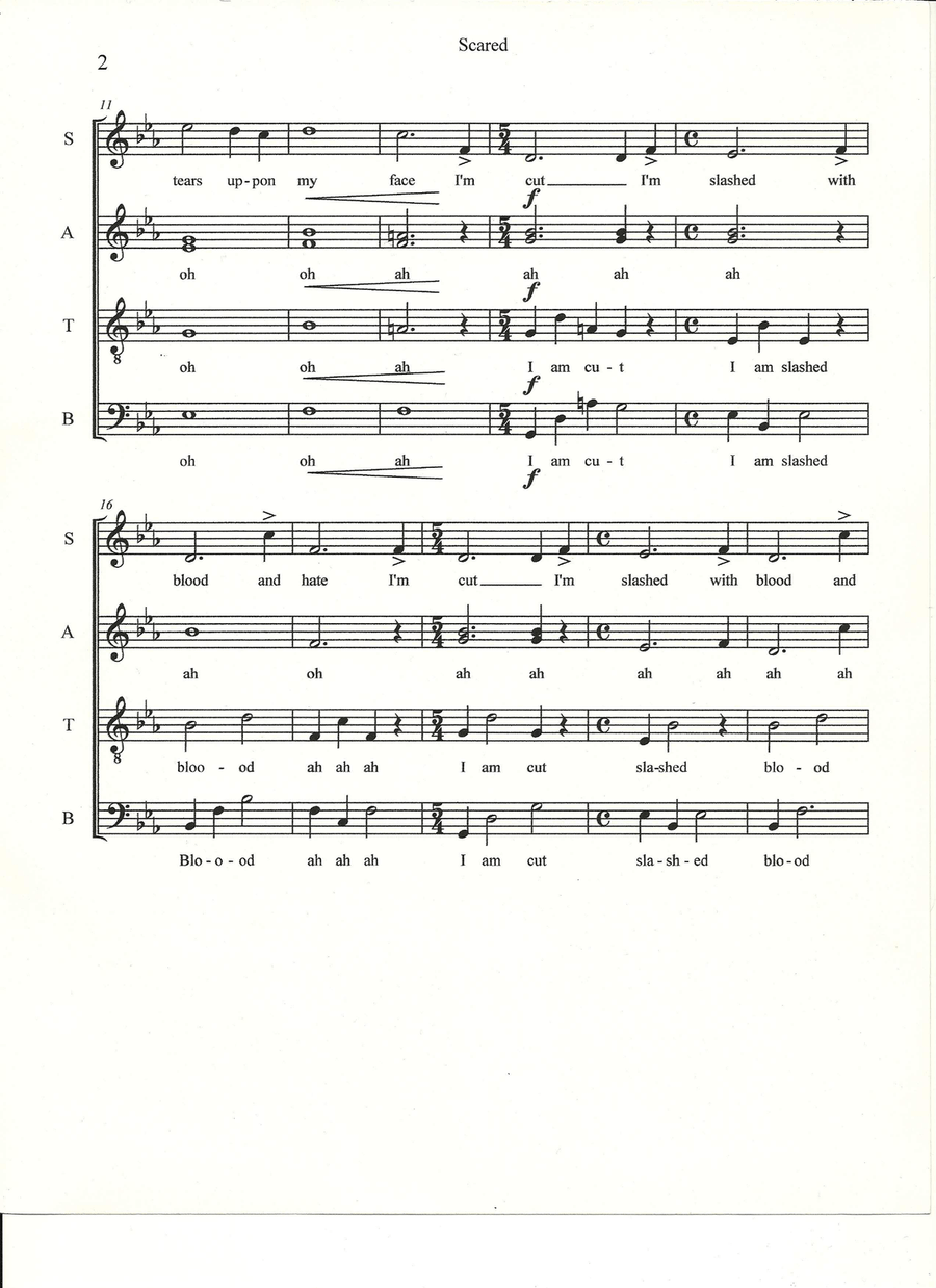 Scared Choir scores gallery preview page 2