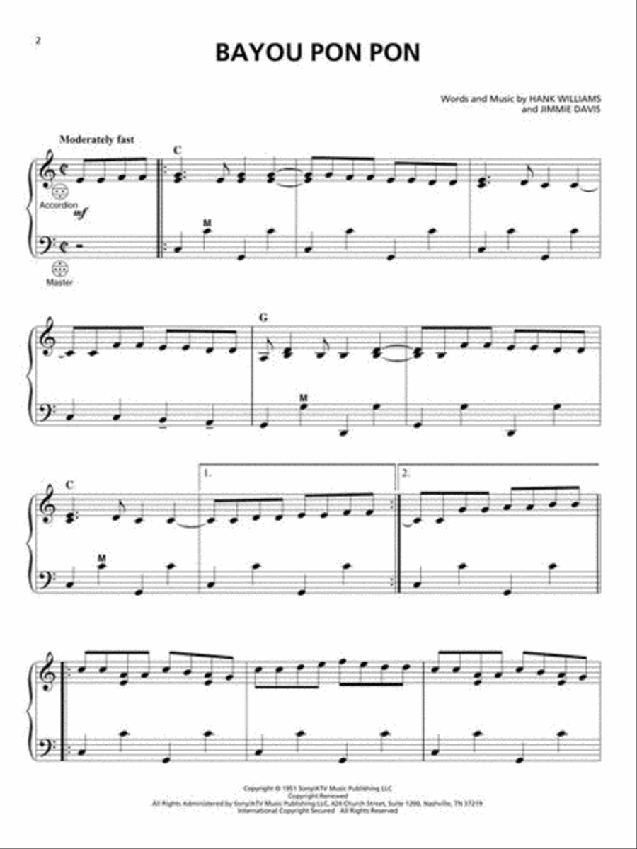 Cajun & Zydeco Classics for Accordion Accordion scores gallery preview page 4