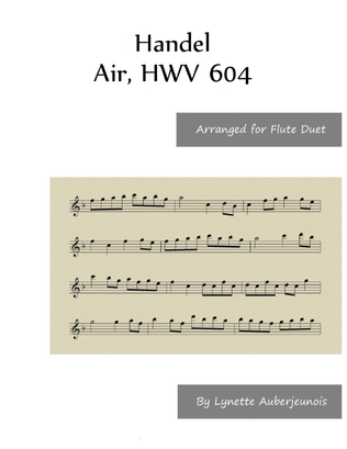 Book cover for Air, HWV 604 - Flute Duet