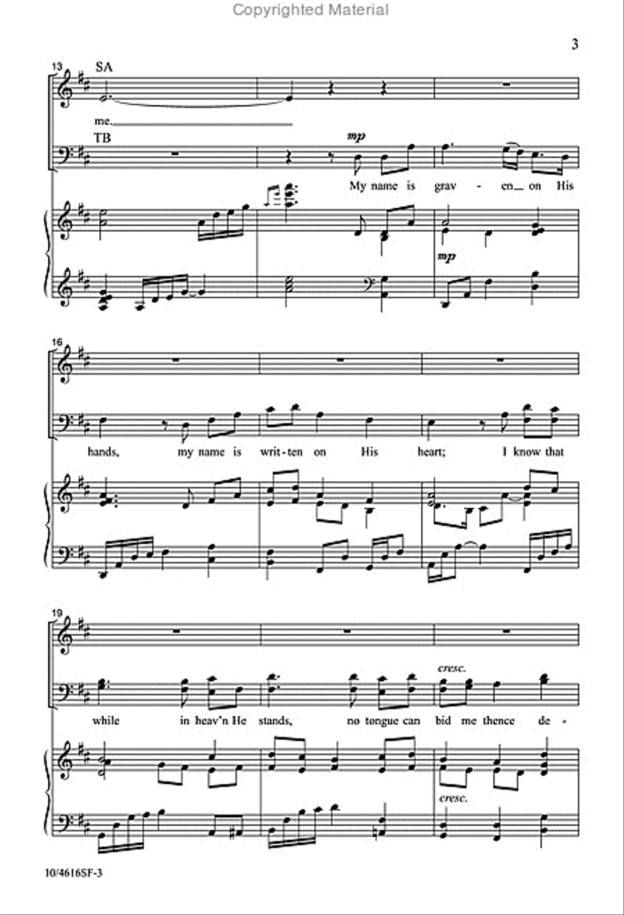 Before the Throne of God Above 4-Part scores gallery preview page 3