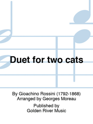 Book cover for Duet for two cats
