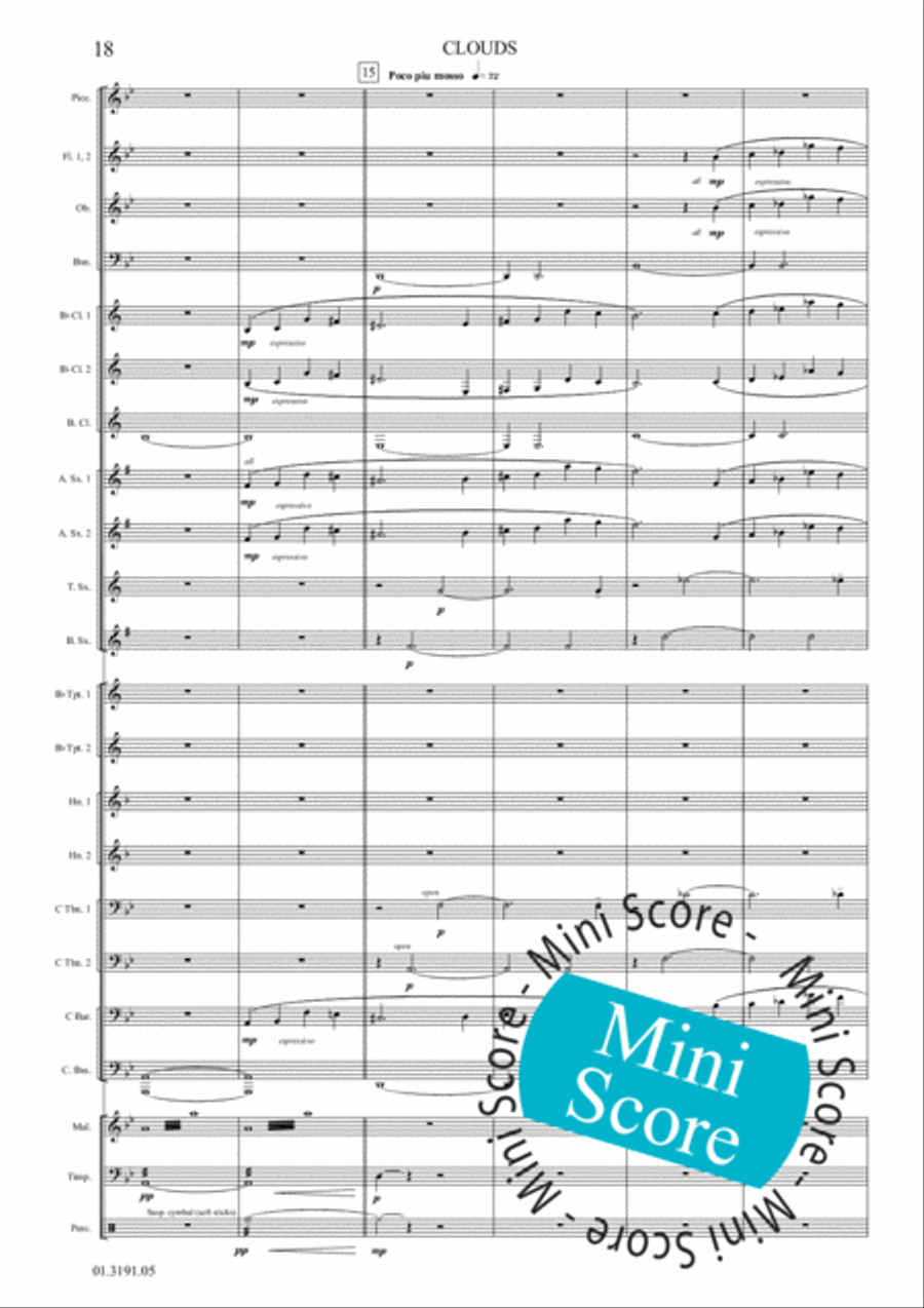 Clouds Clouds Concert Band scores gallery preview page 24