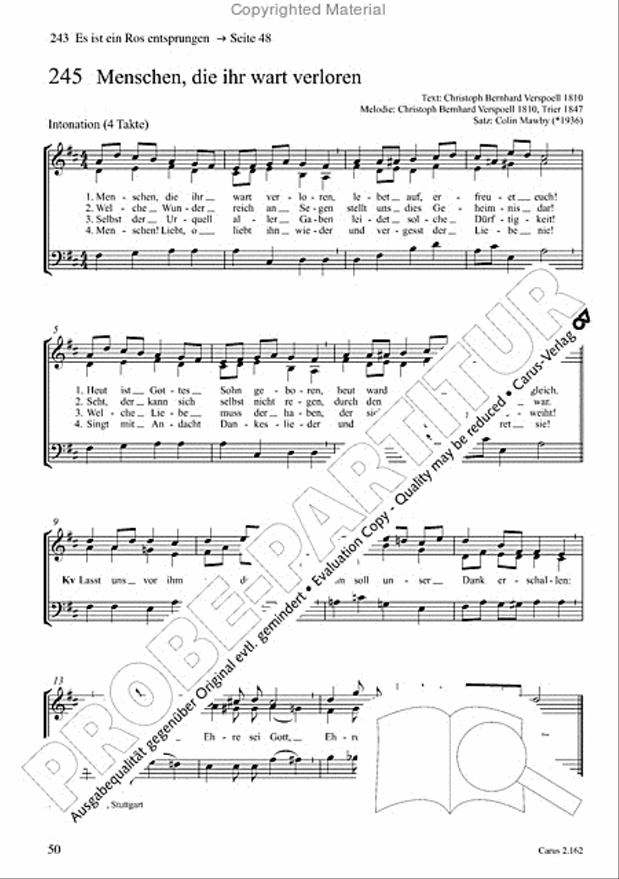Chorbuch Gotteslob SAM 3-Part scores gallery preview page 51