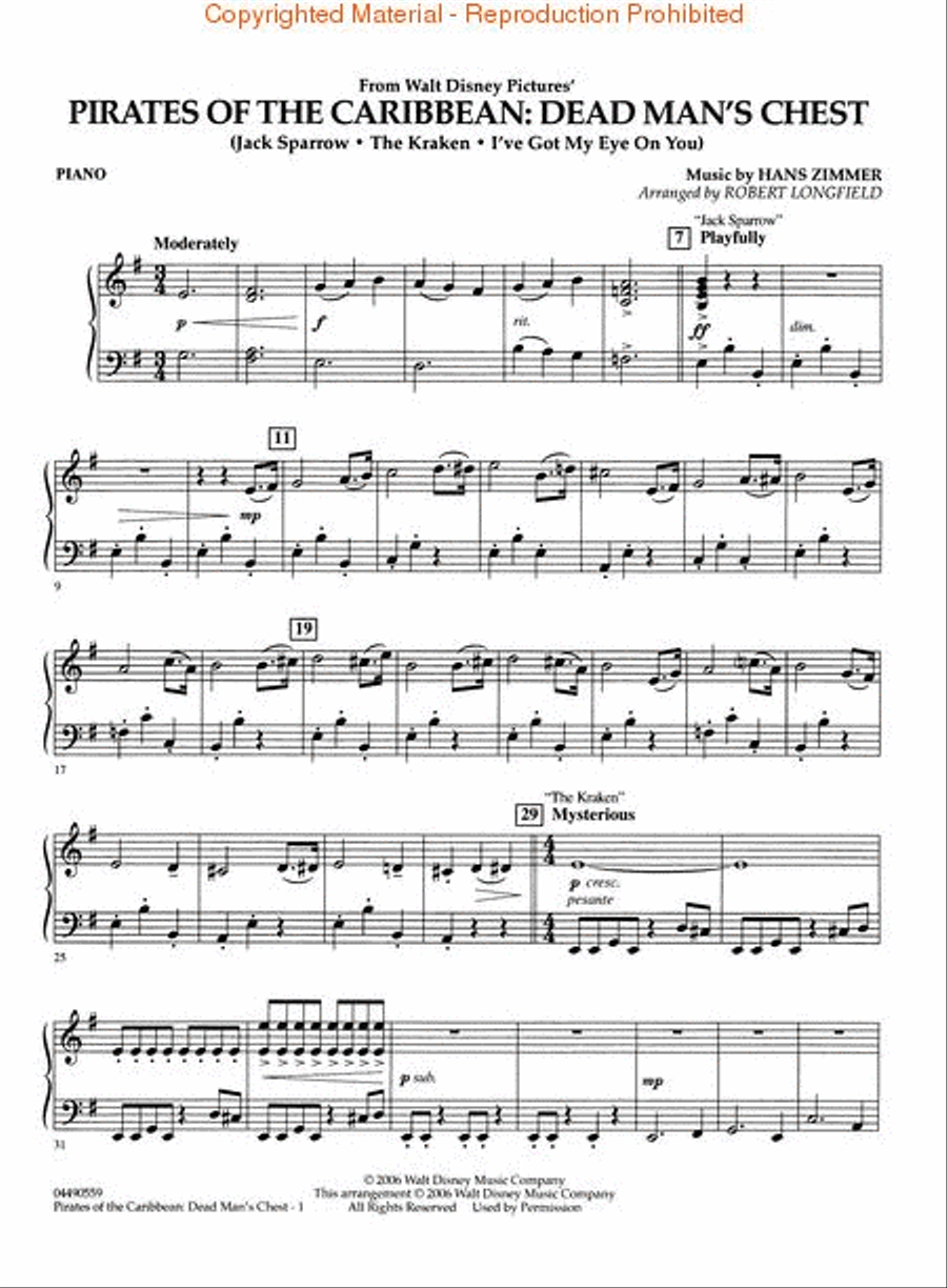 Pirates of the Caribbean – Dead Man's Chest String Orchestra scores gallery preview page 5