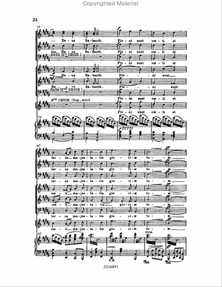 Te Deum, H 118 Choir scores gallery preview page 24