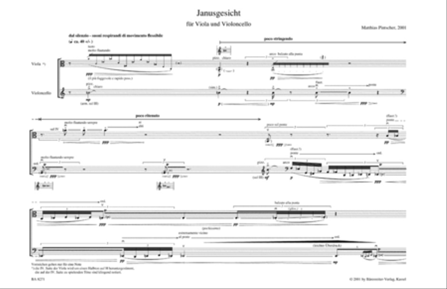 Janusgesicht for Viola and Violoncello Cello scores gallery preview page 2