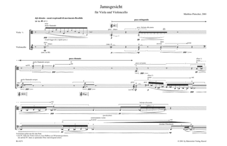 Janusgesicht for Viola and Violoncello