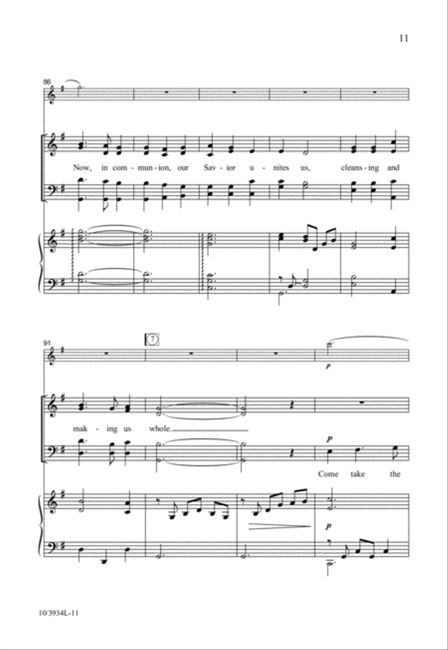 Come Find Forgiveness and Love 4-Part scores gallery preview page 12