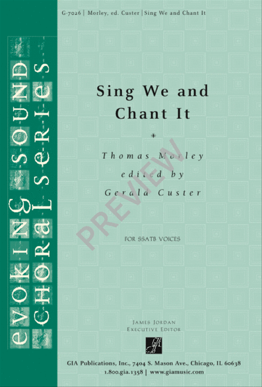 Sing We and Chant It SSATB scores gallery preview page 1