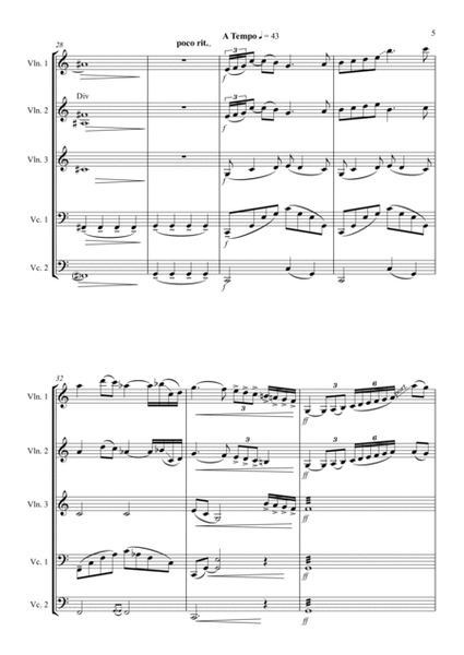 Adagio For Strings (From Septet) (School Arrangement)