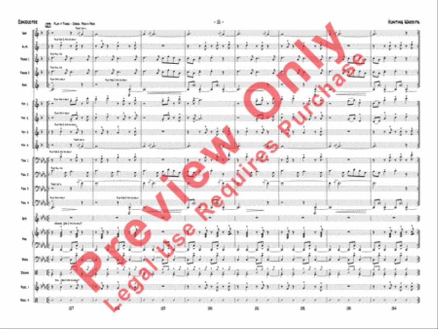Hunting Wabbits Jazz Ensemble scores gallery preview page 18