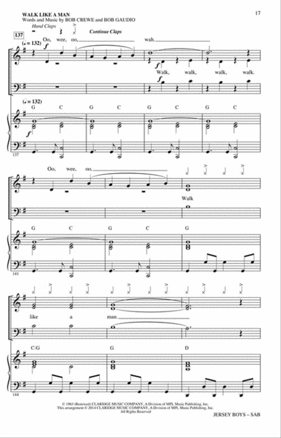 Jersey Boys (Medley) - Featuring Songs of Frankie Valli and The Four Seasons 3-Part scores gallery preview page 6